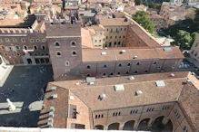 View down to cloister