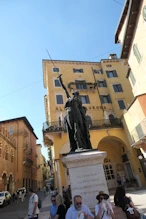 Statue of woman with sword