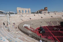 View over arena and stage
