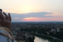 Setting sun