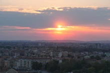 Setting sun
