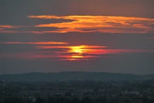 Setting sun