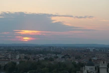 Setting sun