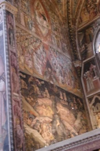 Hellish frescos in chapel