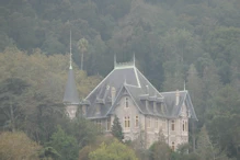 View to houes across valley