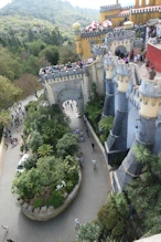 Looking down to entrance