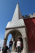 Robyn in doorway with spire