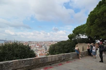 View over city from terrace
