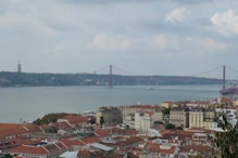View to high bridge from terrace