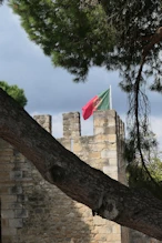 Flag on tower