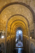View down to main altar
