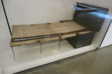 A camp bed