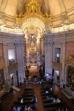 Looking down of altar