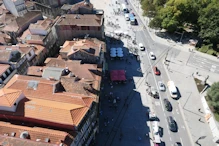 The little square below the tower