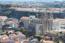 View to big church and over the river to the monastary