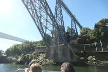 Base of the arch for the old steel bridge