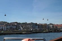 Cable car gondolas near Gaia Wharf