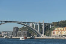 The west most high concrete bridge