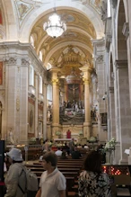 Church at top altar