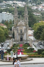 View down to Church