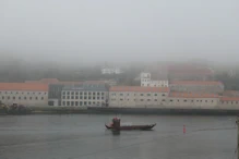 A misty morning in