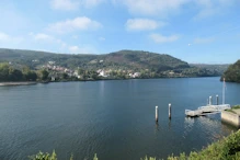 Village on other side of river