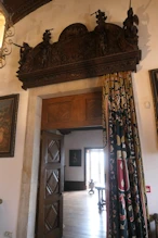 Doorway with ornate lintel