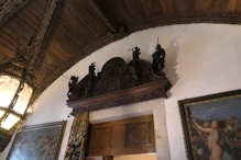 Doorway with ornate lintel