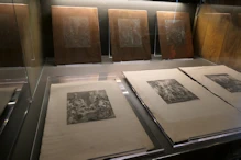 Some copper plates used by the Count to print book