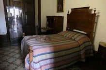 A bed in the female wing