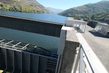 Dam and lock just upriver from