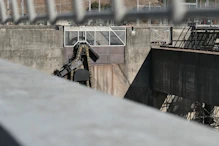 Dam and lock just upriver from