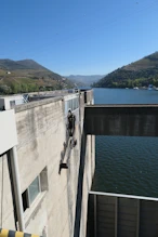 Dam and lock just upriver from