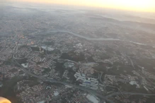 The Douro valley from air