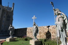 Statues in garden