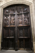 Heavily carved doors