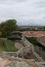 View from wall showing the high position