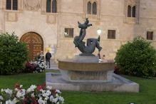 Sculpture by local artist see earlier