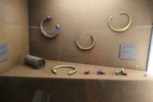 Silver and gold torcs
