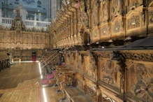 The choir stalls