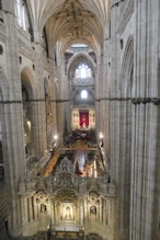 Looking down on main altar