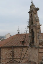 Ladder to bells on smaller church