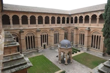 View over cloister from upper level