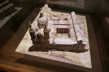 Model of church and towers