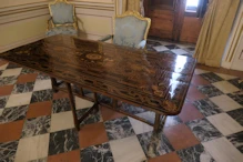 Marquetry table
