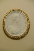 A relief of a man's head