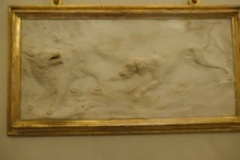 A relief of wolf hunting
