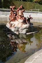 Sculpture in lower fountain