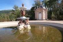 Pool and folly at top of main fountain