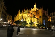 Cathedral floodlit